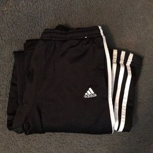 Black adidas track pants. Size XS